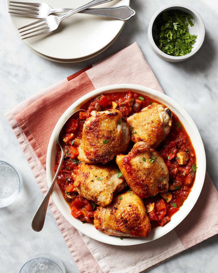 Slow Cooker Chicken Cacciatore Recipe The Kitchn